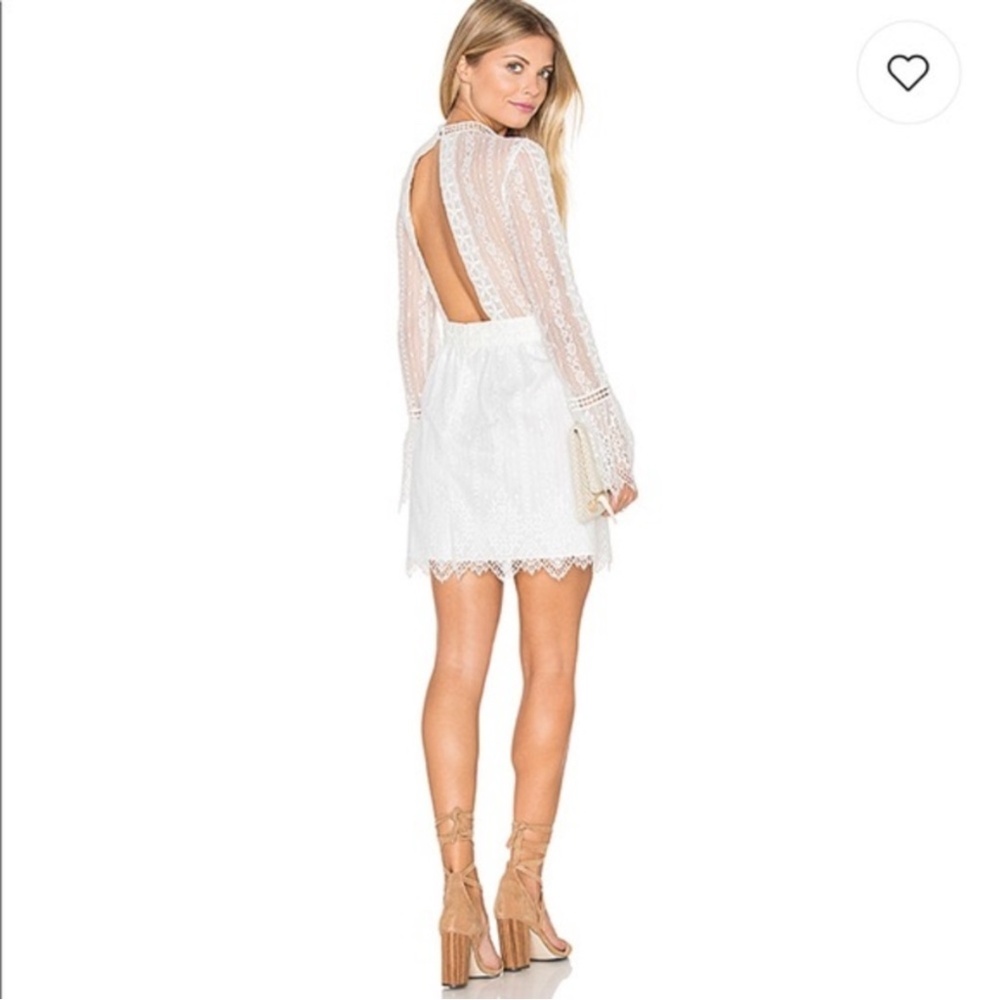 Saylor Mathilda White Lace Dress Size Small